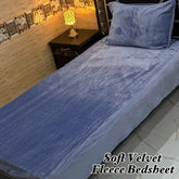 Soft Velvet Fleece Bedsheet Single Bed-628